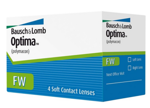 Bausch&Lomb Optima FW Контактные линзы плановой замены, BC=8.7 d=14.0, D(-2.75), 4 шт.